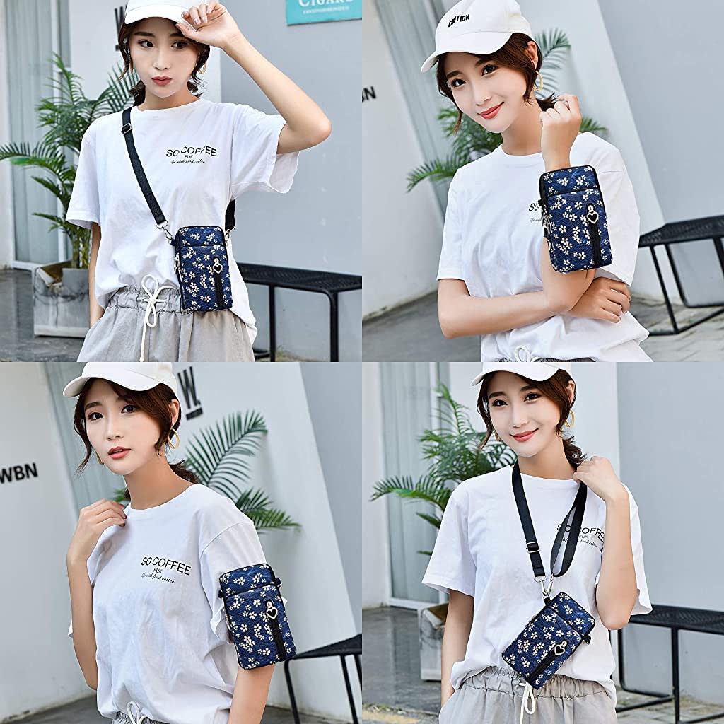 PALAY Phone Crossbody Bag for Women with 3 Layer Design and Waterproof Nylon Fabric | 19×10×6 cm Sling Purse
