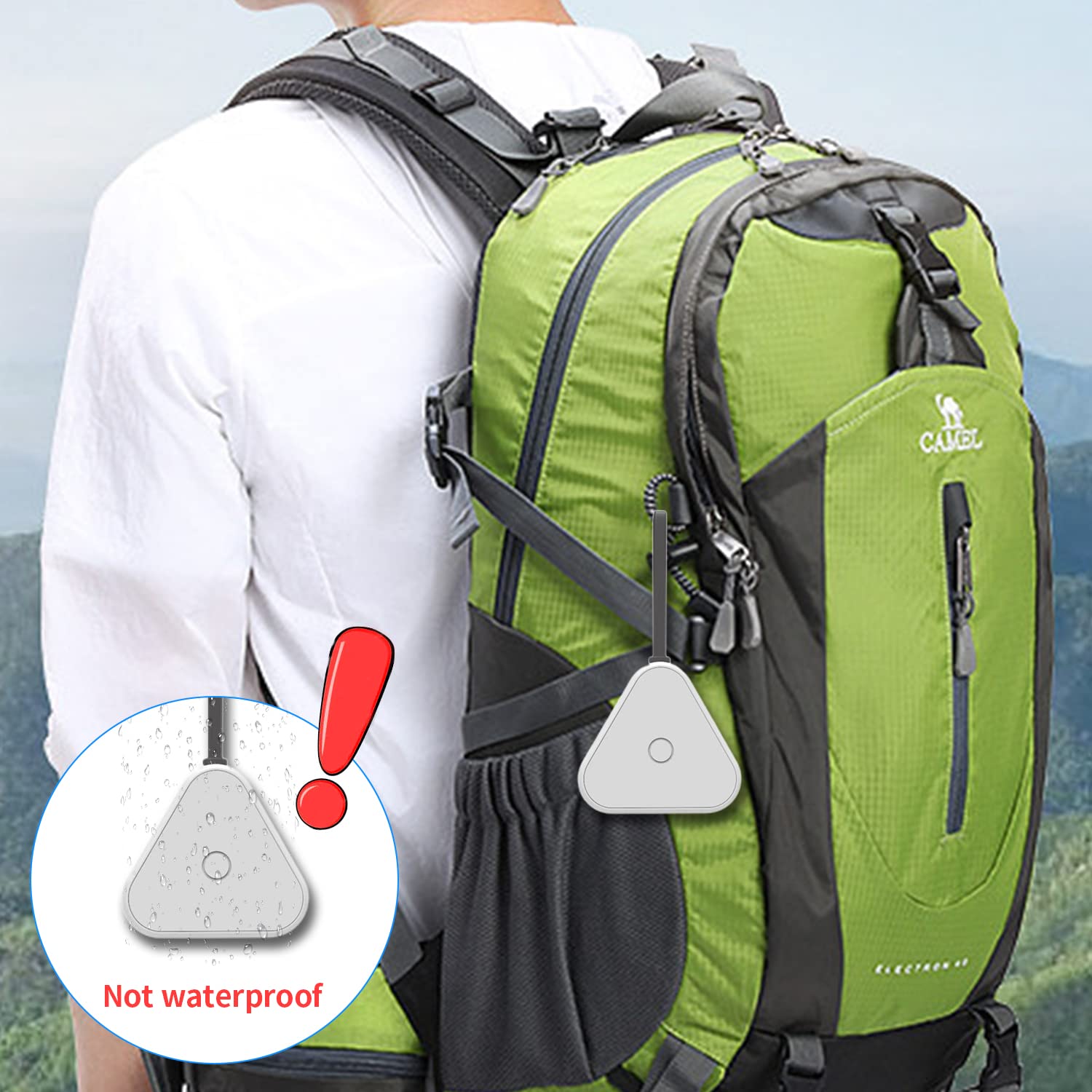 Zibuyu Bluetooth Key Finder for Keys Wallets and Pets with Silicone Loop | Compact 1.47in Design and App Control