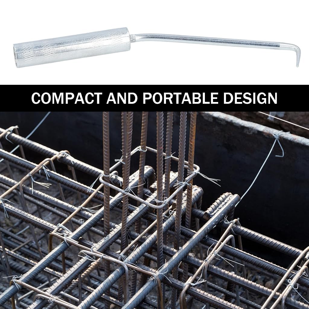 Serplex Rebar Twister Tool for Construction Work featuring 9.25 in Size and Steel Build | Manual Tying Mechanism