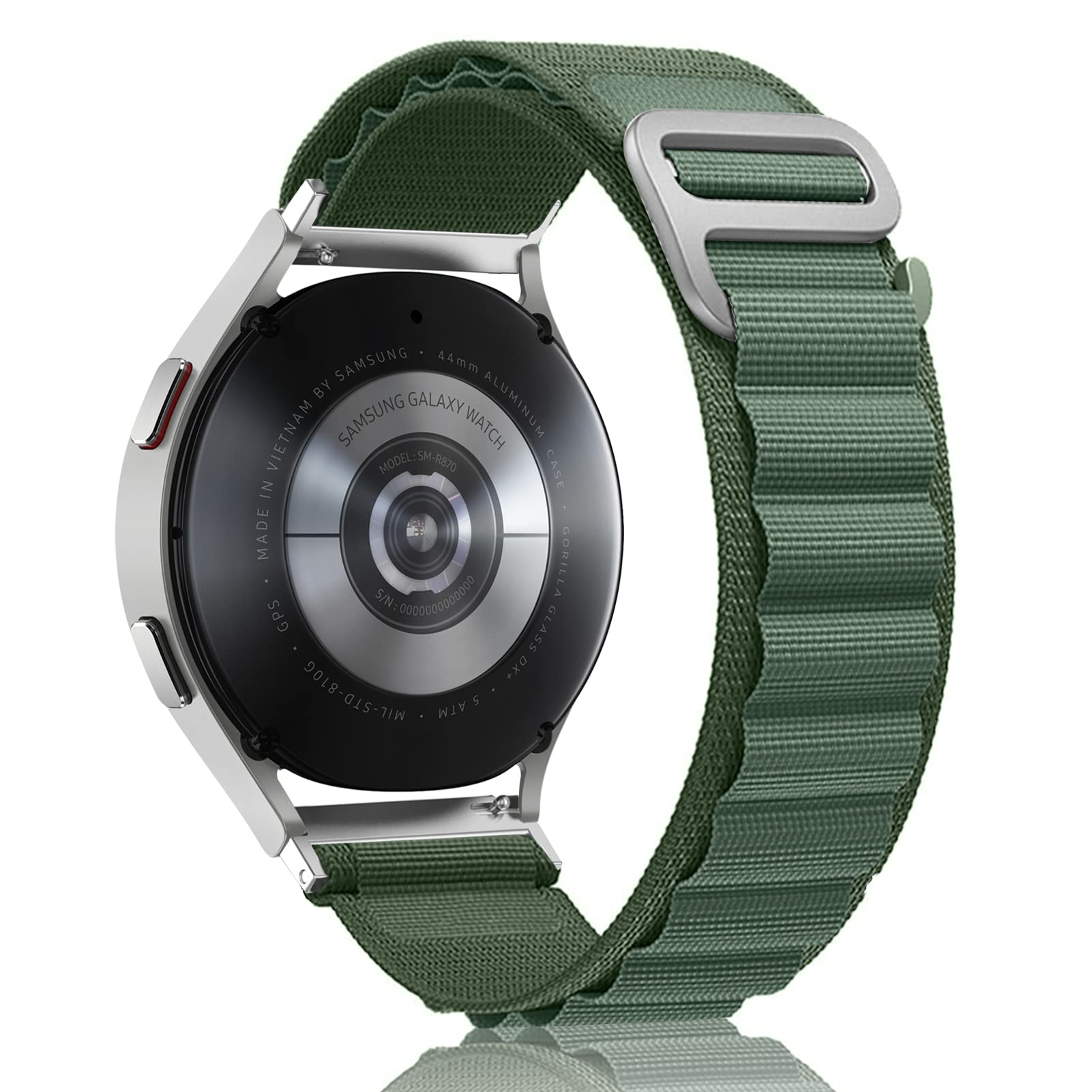 20mm Nylon Watch Band for Samsung Galaxy Watch 5 4 | Adjustable Hook and Loop Strap