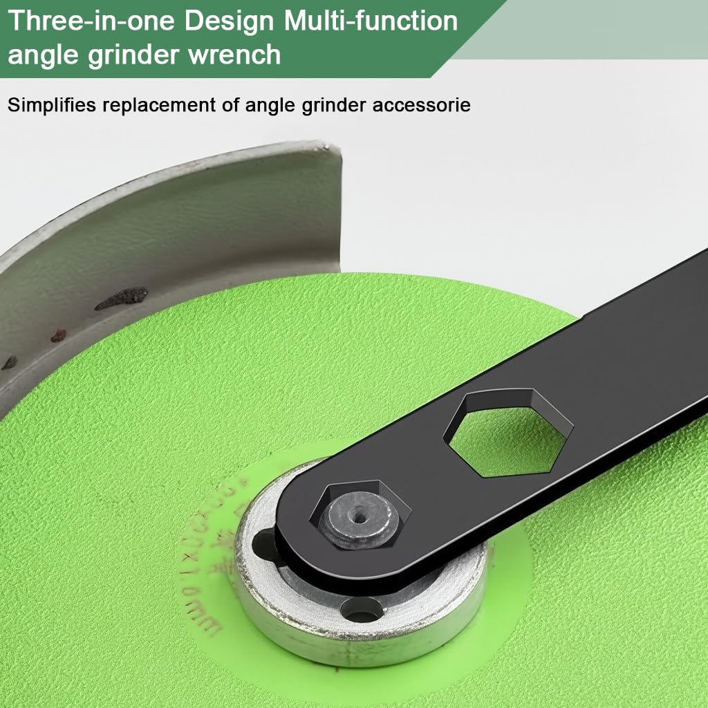 Serplex Angle Grinder Spanner Wrench Set for M10 Machines featuring 2 in 1 Lock Nut Tool and Alloy Steel Build