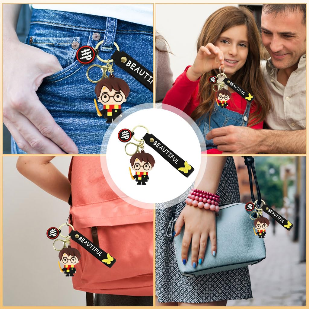 Zibuyu Magical Fantasy Keychain for Girls featuring Wizard Design | Cute Gift and Bag Charm