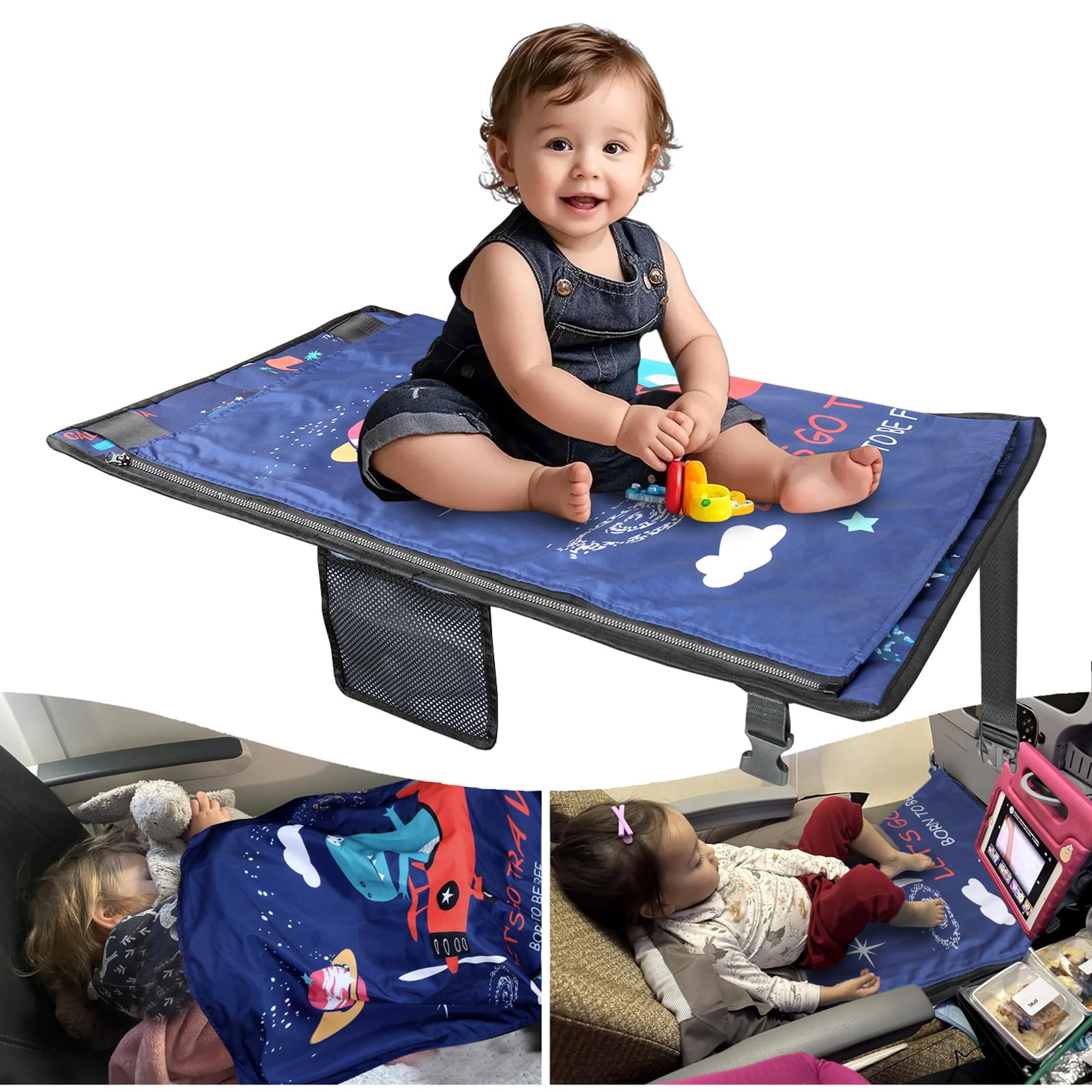 HASTHIP® Kids Airplane Bed with Quilt