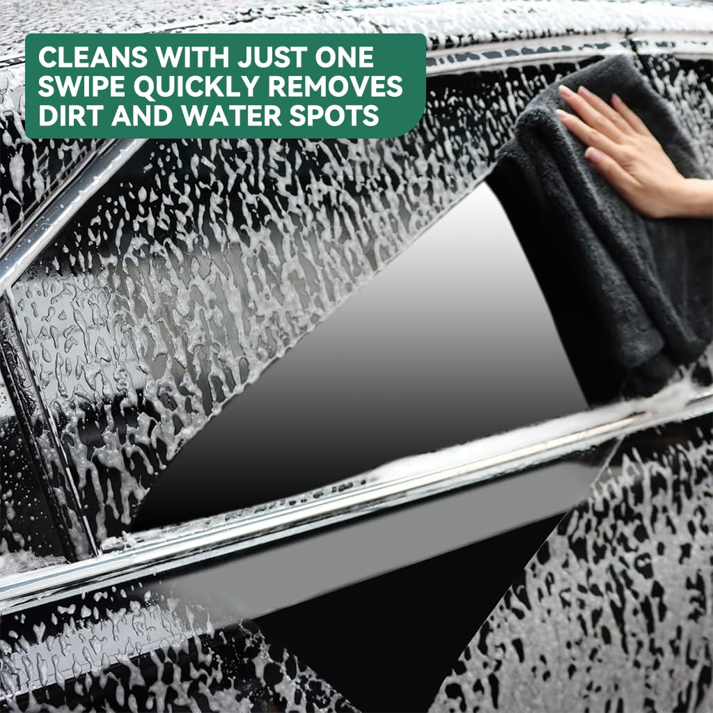 STHIRA Microfiber Cloth for Car with 40x60cm Size and 1100 GSM Ultra‑Absorbent Design | Safe Non‑Abrasive Cleaning Towel