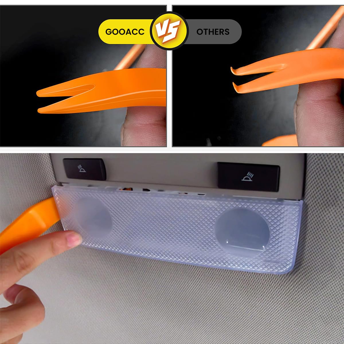 Serplex Car Door Trim Clip Removal Tool Set with 23 Sizes Nylon Rivets and 10 Cable Ties