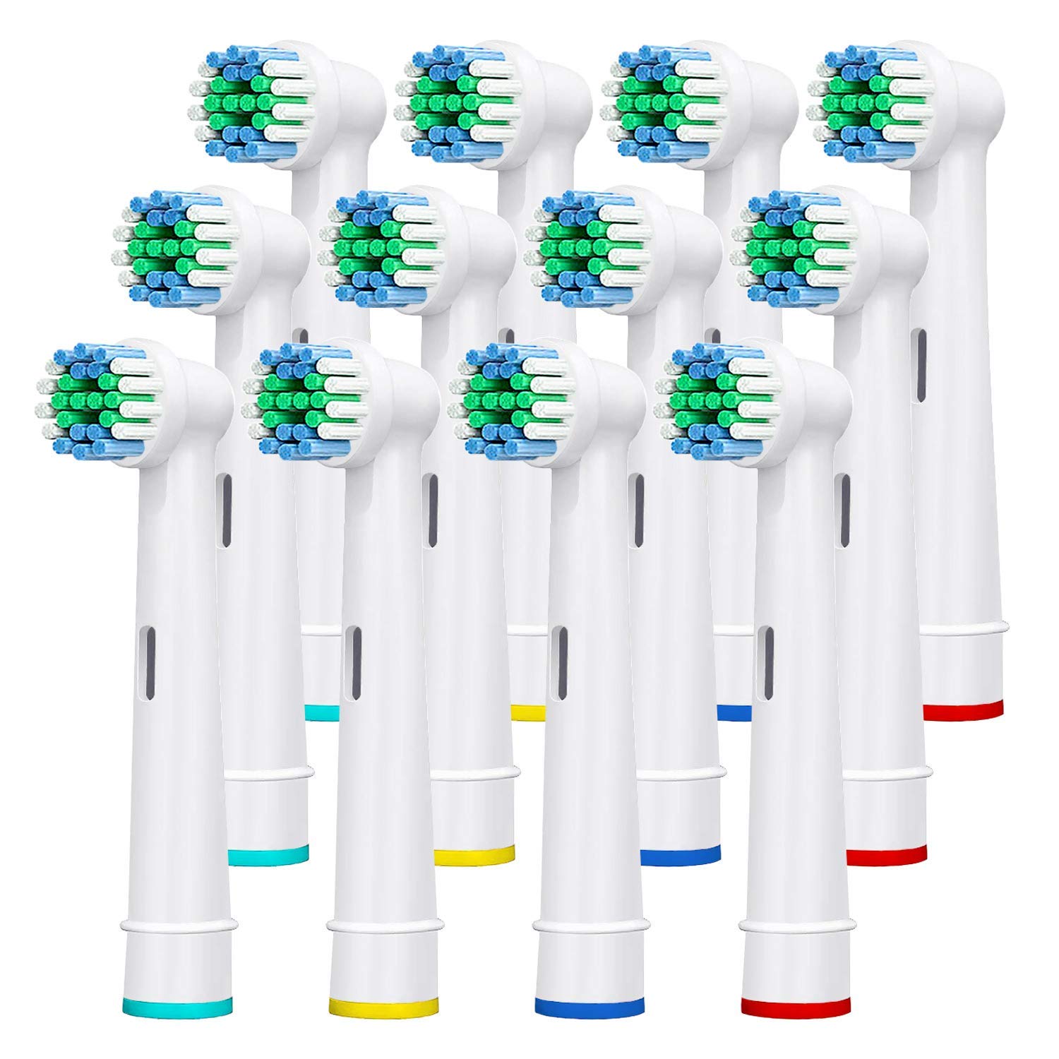 HANNEA Replacement Toothbrush Heads Precision Clean Brush Heads Replacement Refills for Braun Oral-B Electric Rechargeable Toothbrushes, Pack of 12