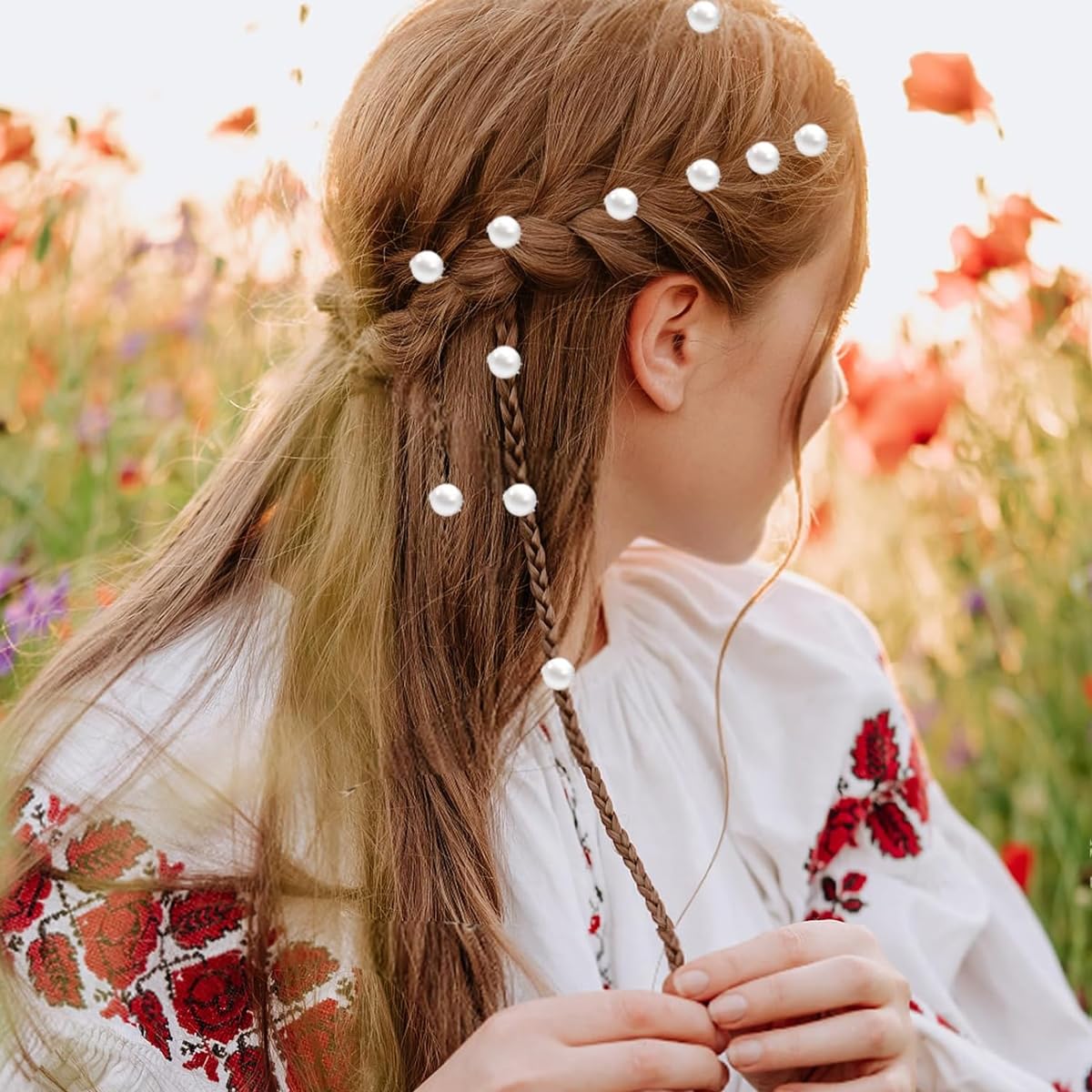 PALAY Pearl Hair Clips for Daily & Wedding Hairstyles featuring 20 Mini Pins | White Alloy
