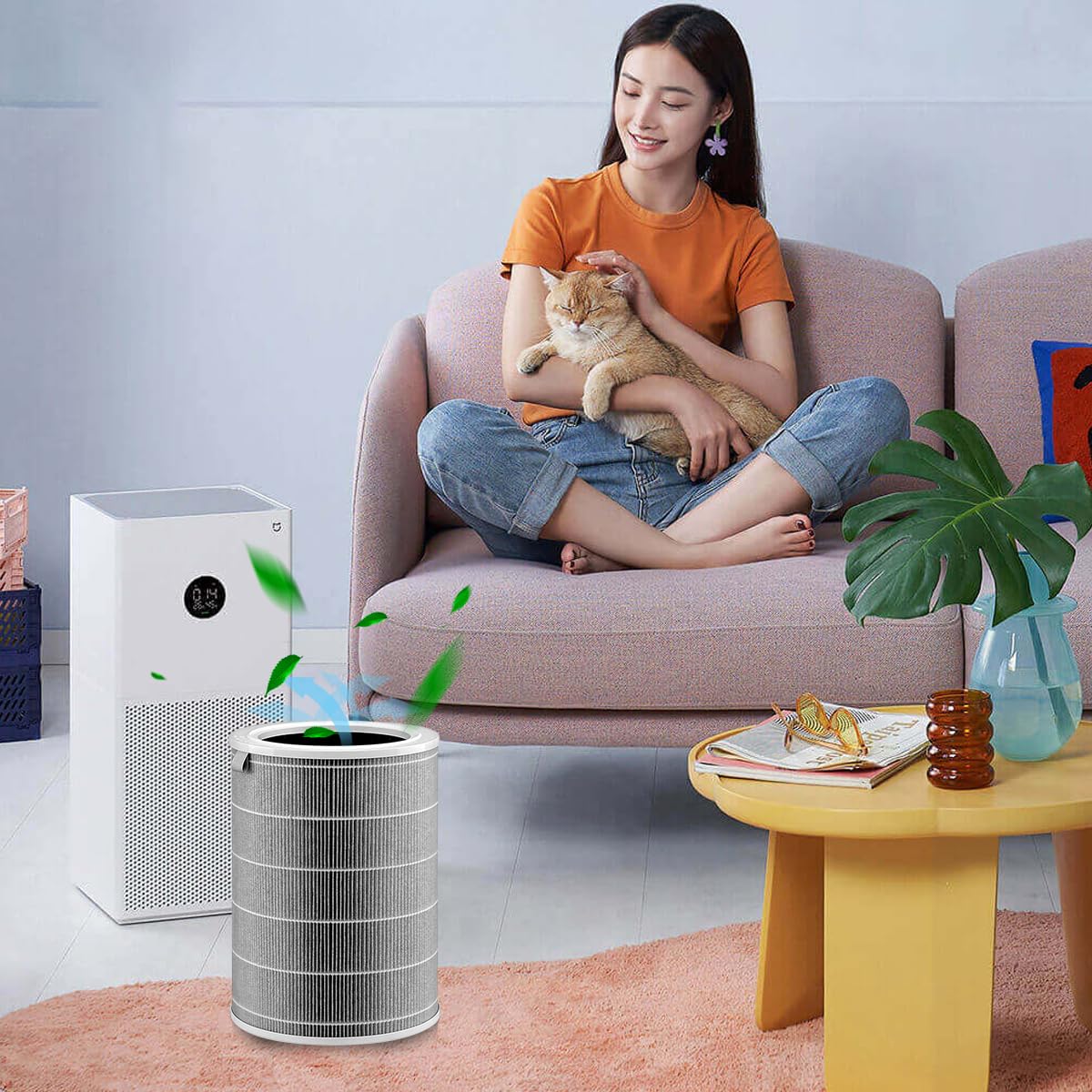 HASTHIP Mi Air Purifier Filter for XiaoMi 4 Lite with 3 Layer Activated Carbon | 6 8 Month Lifespan