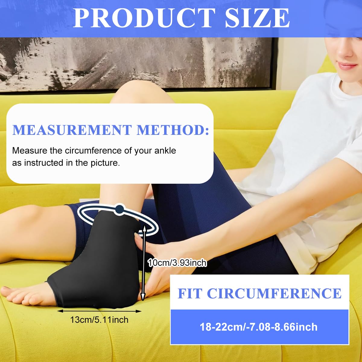 HANNEA Foot Gel Pack for Hot and Cold Therapy with Soft Solid Gel Wrap | Pain Relief and Foot Care