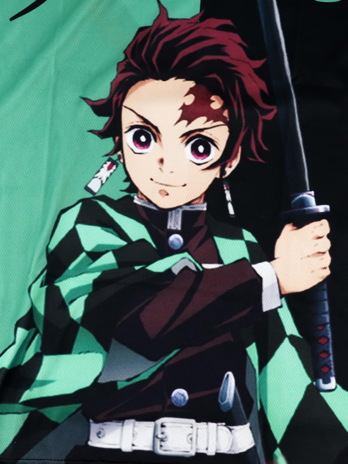 GUSTAVE T Shirt for Men featuring Tanjiro Kamado 3D Print with 31.88 in Length | Dacron Fabric