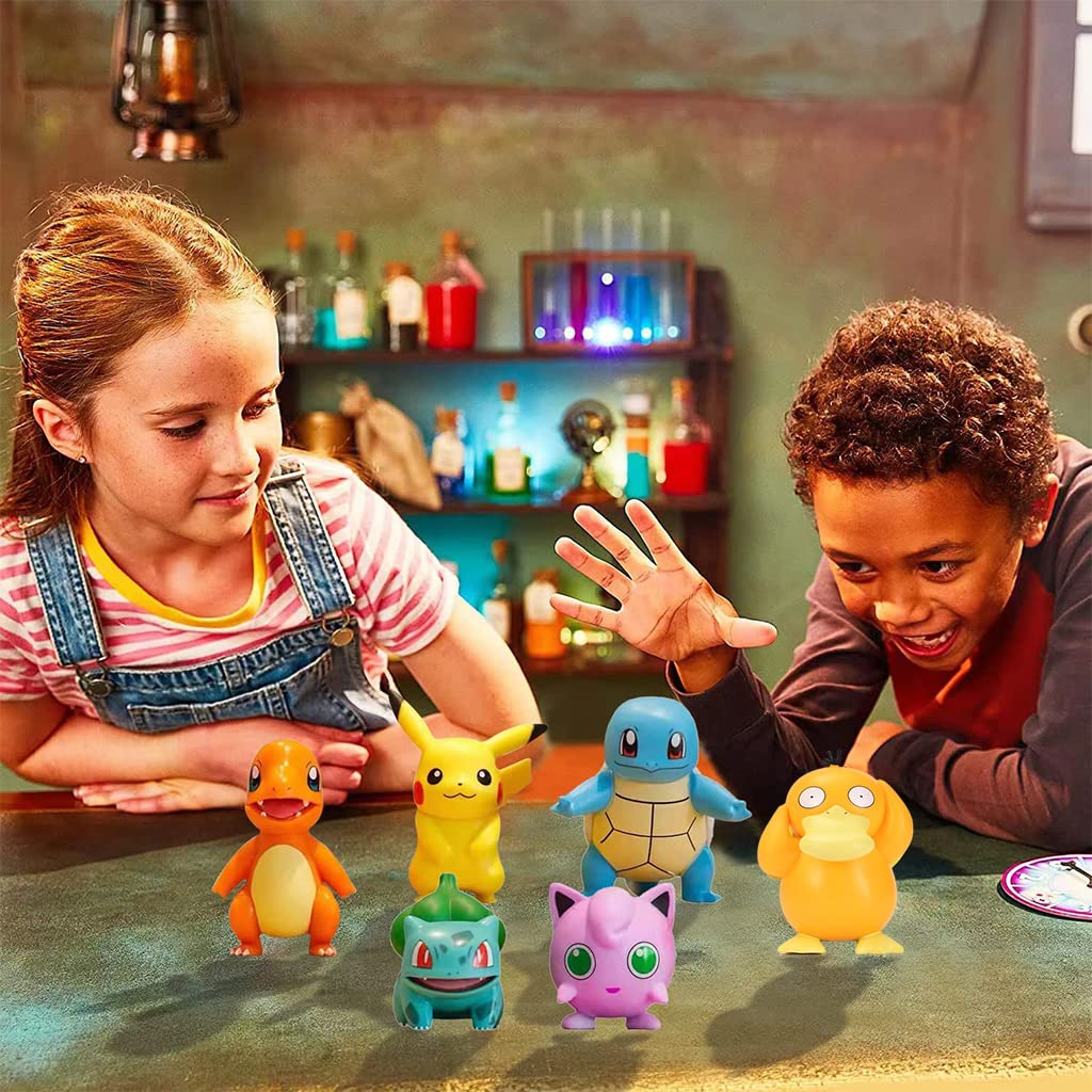 PATPAT Pokemon Action Figures 6 pcs set with 7–8 cm PVC build for kids and anime lovers