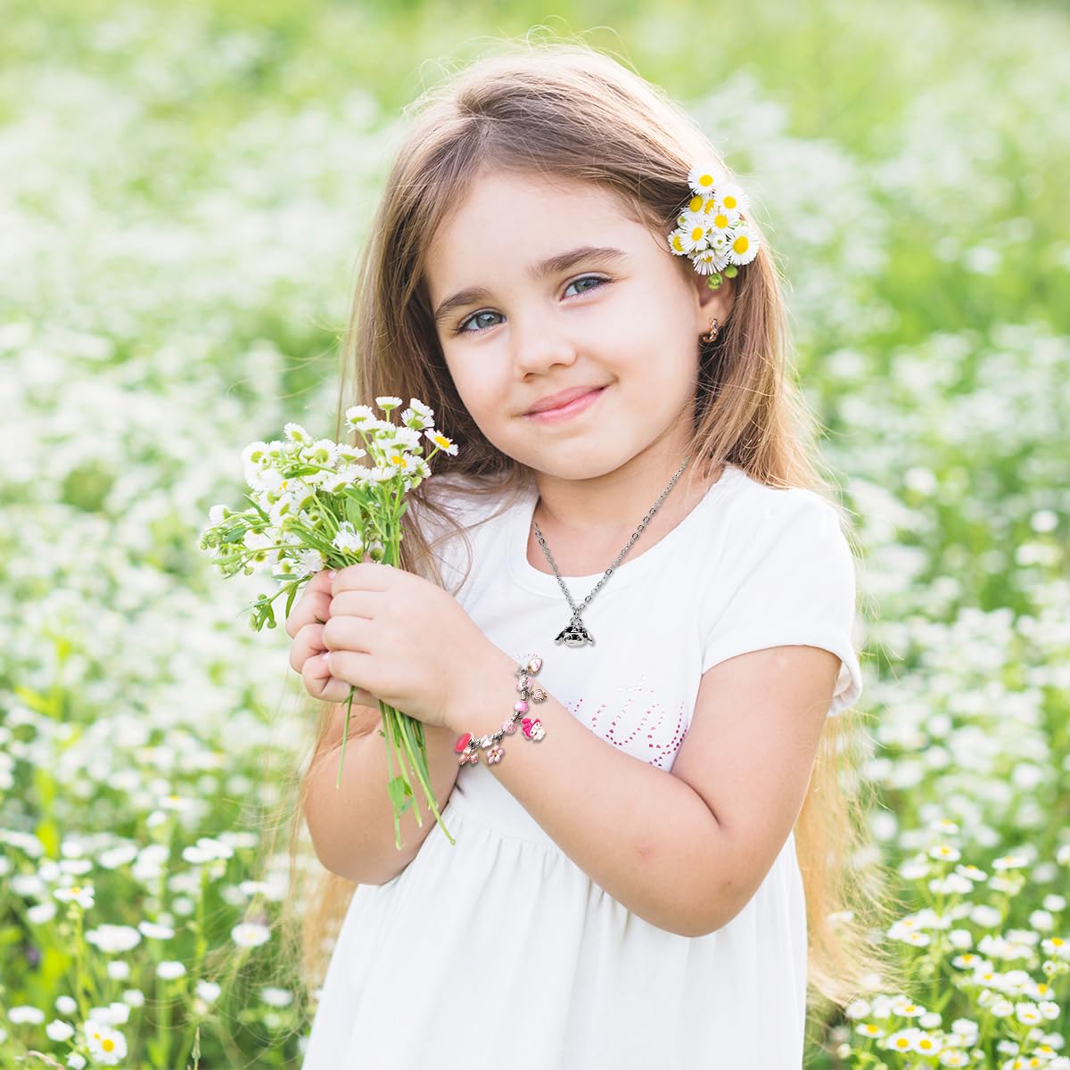 SANNIDHI DIY Bracelet Making Kit for Girls with Kuromi Charms and Beads | Gift Box Set