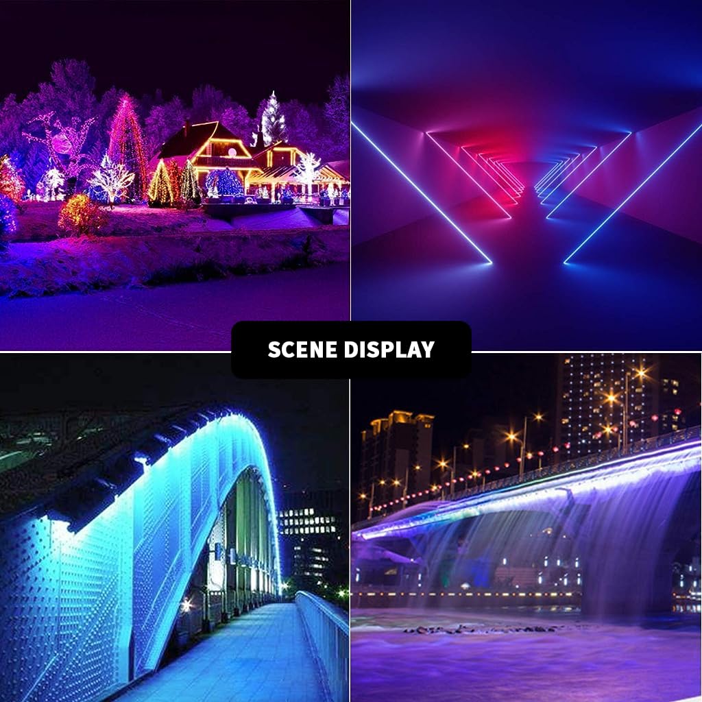 Zeitel Connectors for RGB LED Light Strip Extension with 10mm Gapless 4 Pin Design featuring Reusable PBT Material | Ideal for DIY and TV Lighting