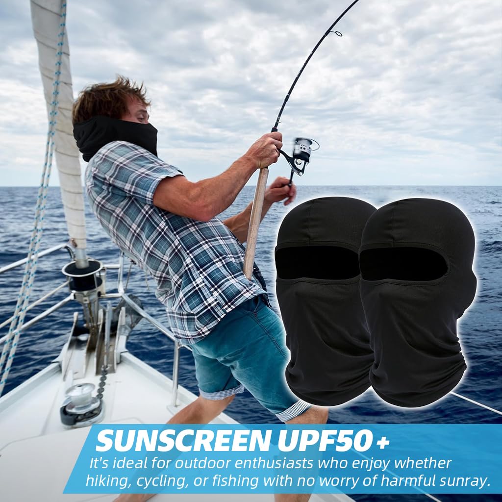 PROBEROS Balaclava Face Mask for Outdoor Activities with UPF50+ UV Protection and Ice-Silk Fabric