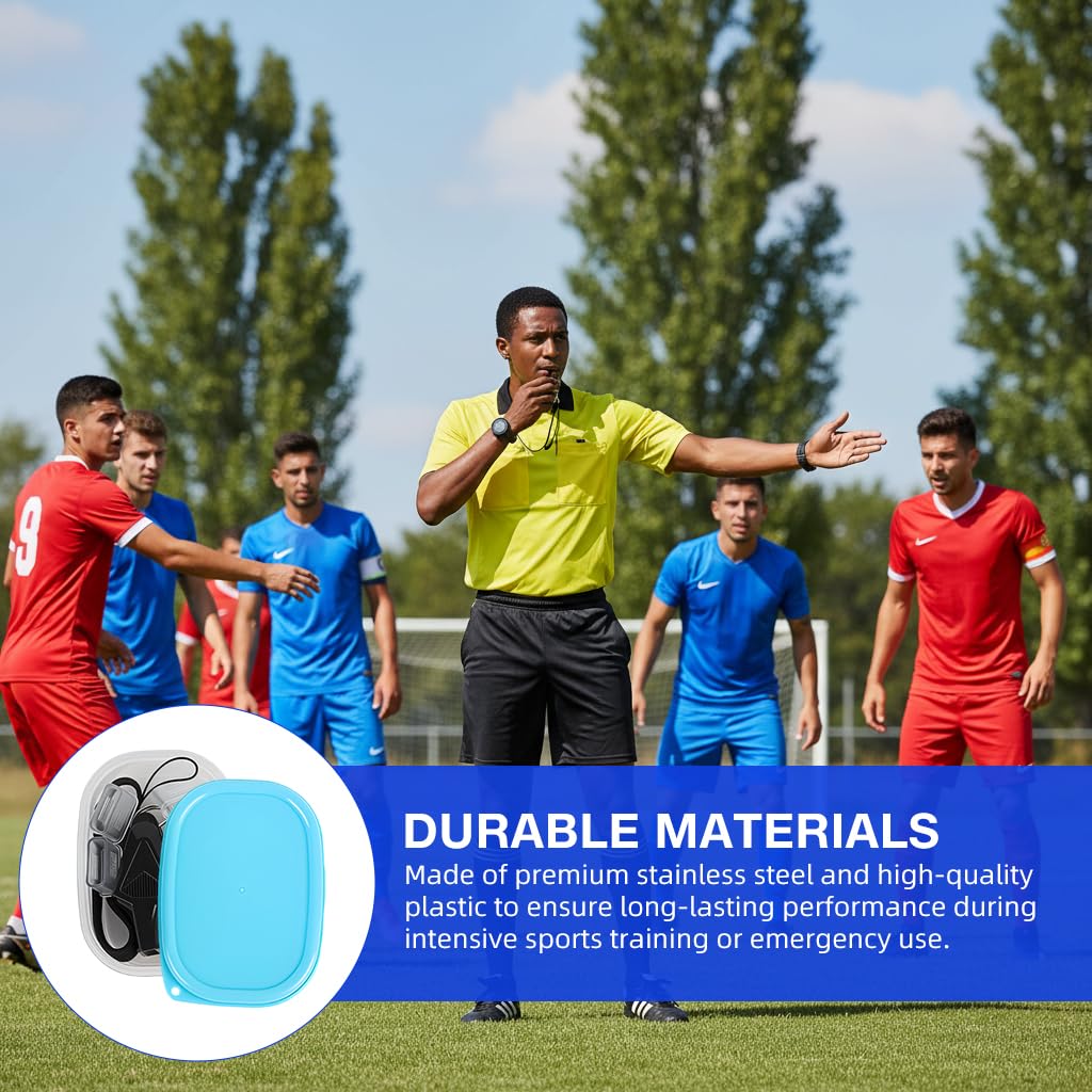 Proberos Whistle for Sports Coaches with 130dB Pealess Design and ABS Body | Includes Lanyard and Case