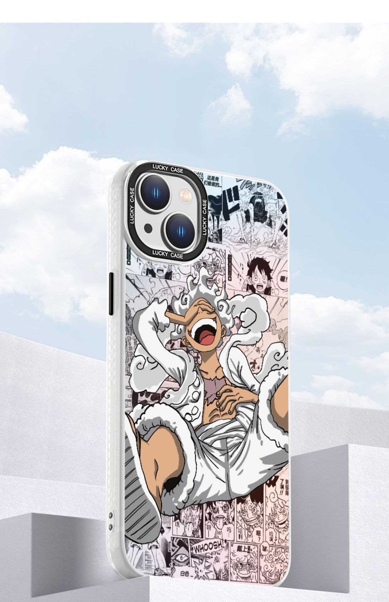 FANCYKU Phone Case for iPhone 16 Pro with Holographic Iridescent Acrylic | Anti Scratch