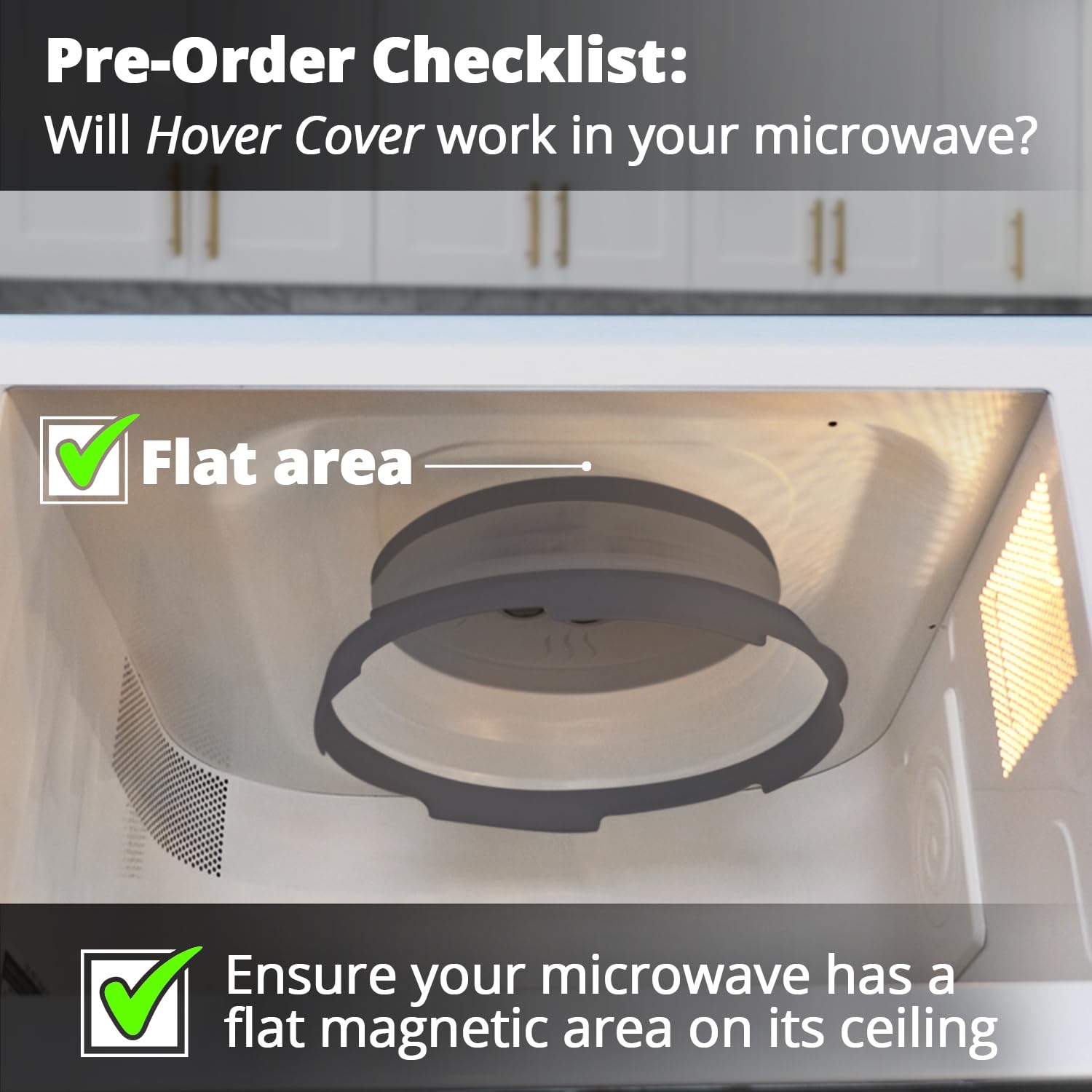 ZIBUYU Microwave Splatter Cover for Food with Magnetic Top and Collapsible Design 10 in BPA-Free Graphite