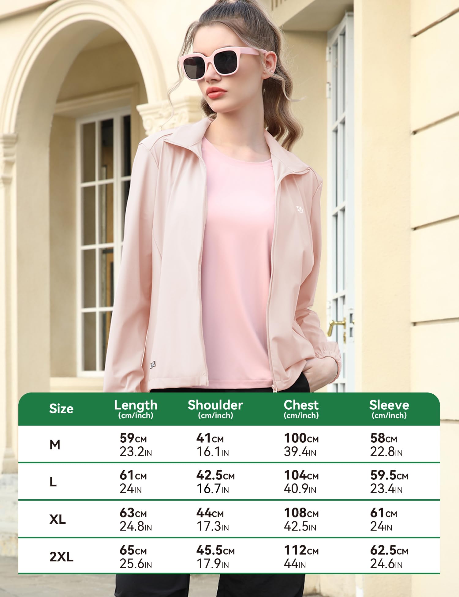 Venzina Sun Jacket for Women with UPF 150+ Protection featuring Removable Hat & Zip Pocket