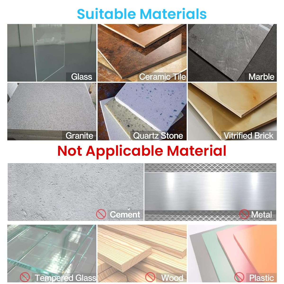 Serplex Dry Diamond Core Drill Bits Set for Tile and Porcelain featuring 6 pcs 3/16–1/2 in sizes | vacuum brazed round shank design