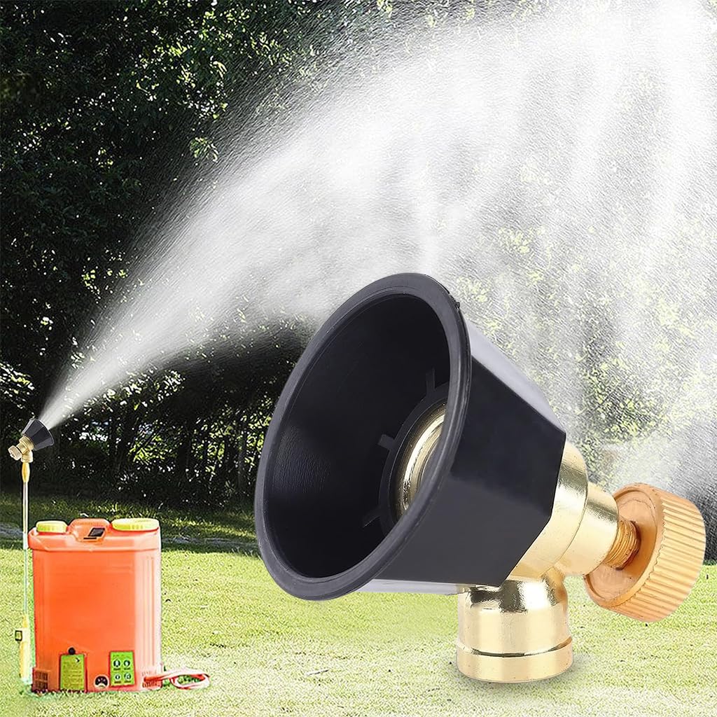 HASTHIP Brass Sprayer Nozzle for Garden and Agriculture with 2 Spray Modes featuring Windproof Cap