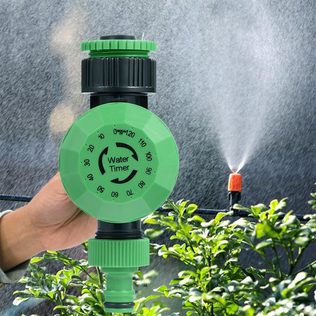 HASTHIP Drip Irrigation Timer for Garden Farm, Manual Irrigation Water Timer for Garden Hose Sprinkler, Mechanical Timer, No Need Battery and Easy to Use