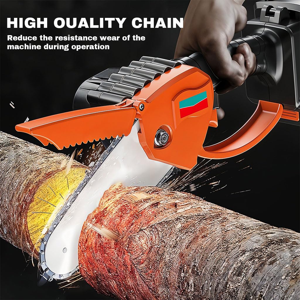 HASTHIP Chainsaw Saw Chain for Wood Cutting and Tree Pruning with 6 in Guide Rail | 2 Pcs Steel Set