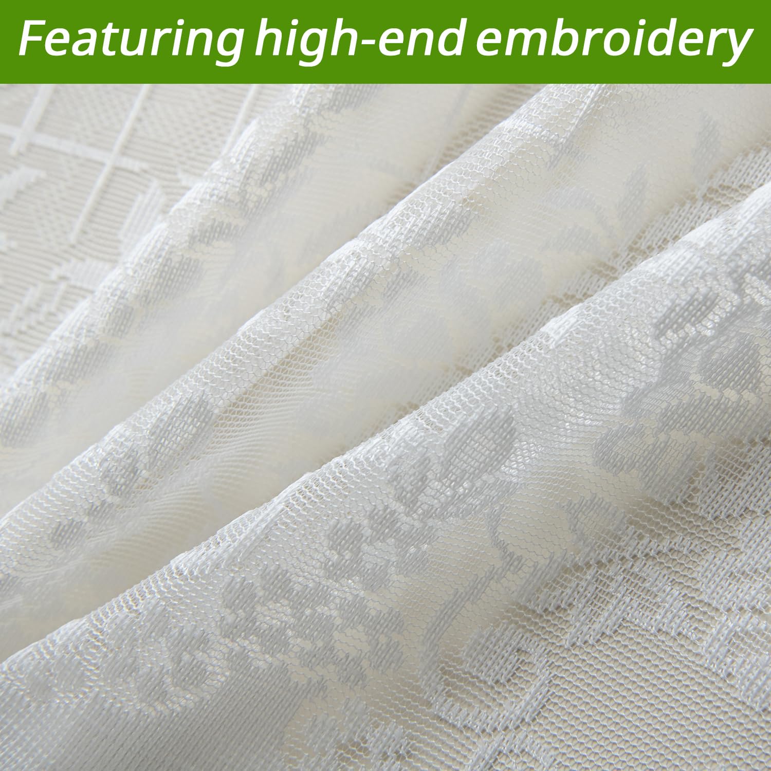 HASTHIP Dust Cover for Air Conditioner 1-1.5p Split with Floral Lace and Ventilation Design | Hand Washable Reusable Polyester