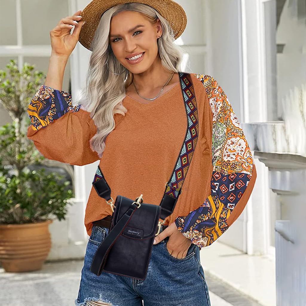 PALAY Women Crossbody Phone Bag for Daily Use with 7.1 in Size and Detachable Strap | PU Leather Wallet Purse
