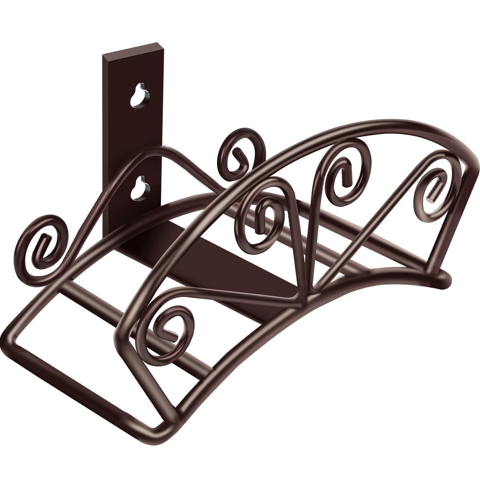 HASTHIP® 33.5 * 14.5 * 17.8CM Garden Hose Holder Wall Mounted Water Hose Storage Rack Holder Cast Iron Wall Holder Keeper Rack Hose Hanger