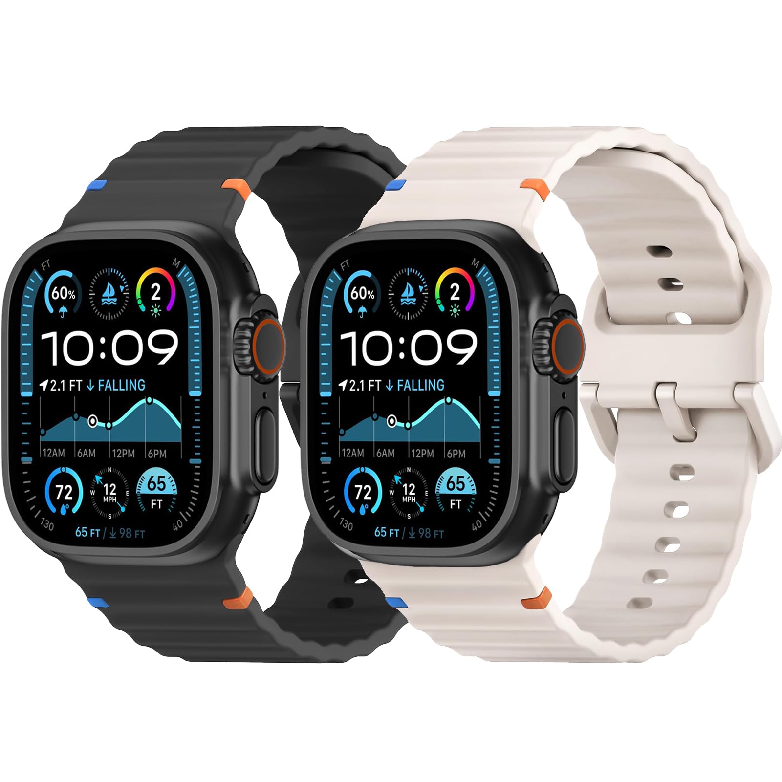 ZORBES® Compatible for Watch Band 45mm 44mm 46mm 49mm 42mm 41mm 40mm 38mm for Men Women, Sport Strap with Classic Clasp f