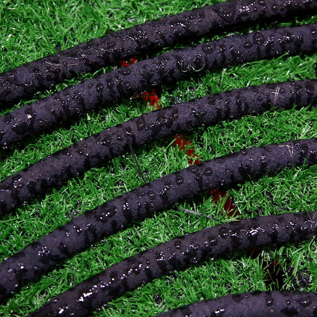 Supvox Rubber Hose for Garden Watering with Reinforced Fittings 50 ft | Saves 70% Water