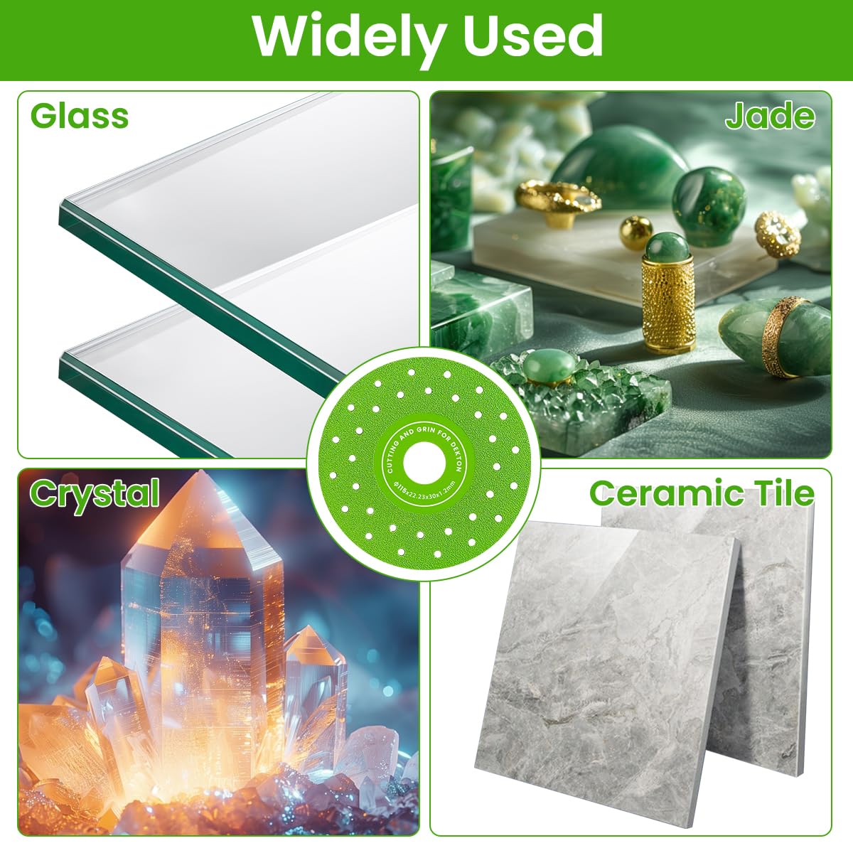 Serplex Diamond Saw Blades 6PCS 11.5cm for Porcelain Ceramic Granite and Marble Cutting | Multi Pore Abrasive Discs