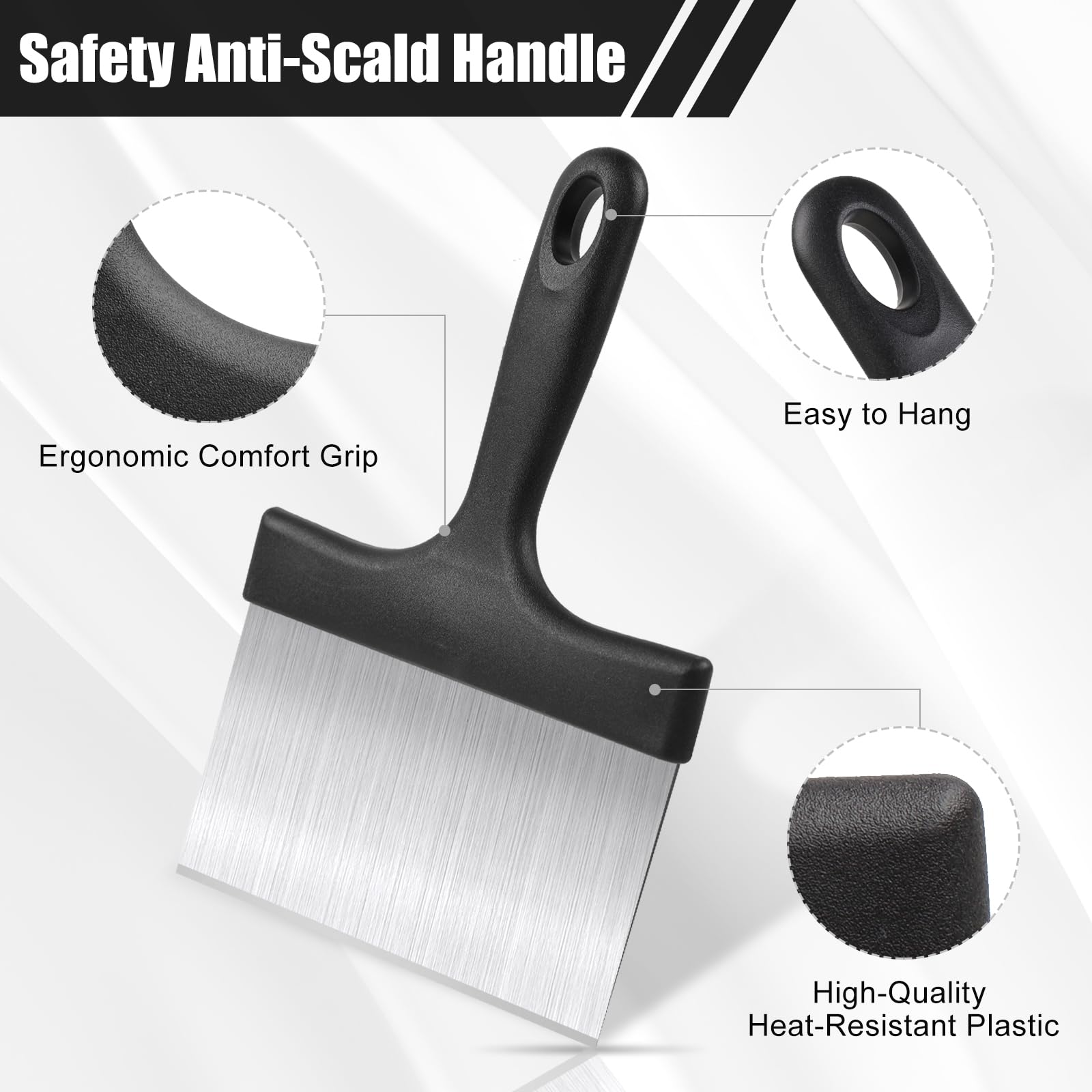 Supvox Putty Scraper for Paint and Caulk Removal with 6.3 in Stainless Steel Blade | Comfort PP Grip Handle