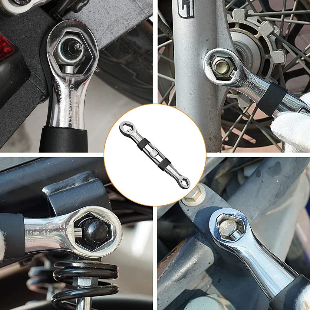 STHIRA Adjustable Spanner for Bike and Car Repair with Dual Head 7–19mm | Cr-V Steel Tool
