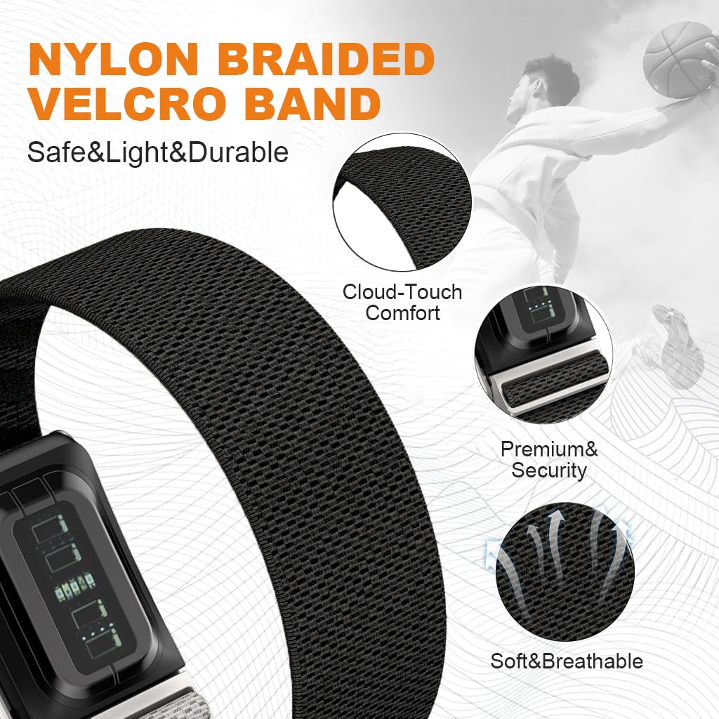 PROBEROS Replacement Watch Band for WHOOP 5.0 and 4.0 featuring Adjustable Metal Buckle | Soft Stretchy Woven Polyester