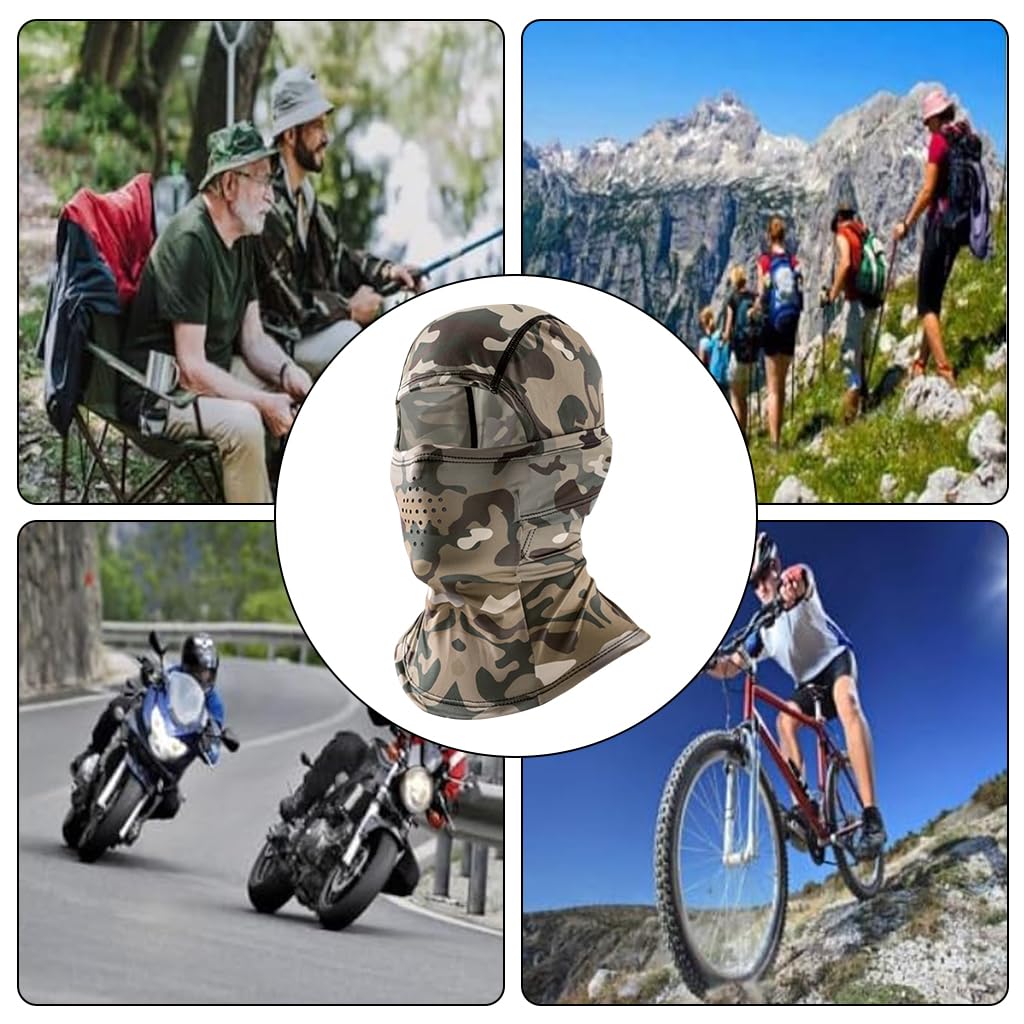Optifit Summer Balaclava Face Mask for Outdoor Riding with Ice Silk Cooling Fabric | 2PCS