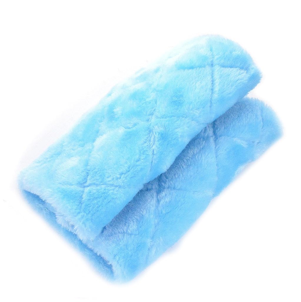 Qpets® Winter Birds Nest Metal Cage Big Size Plush Bed Shed for Parakeet Cockatoo Lovebird Suspended Hammock Hideaway Place (L24*W15*H18Cm Blue) 2PCS