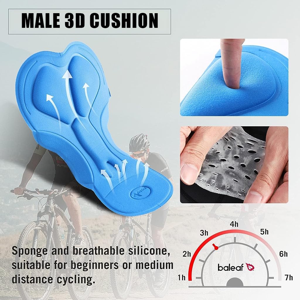 Gustave Unisex Cycling Shorts for Outdoor Rides with 3D Padded Cushion | Quick Dry Breathable Fabric