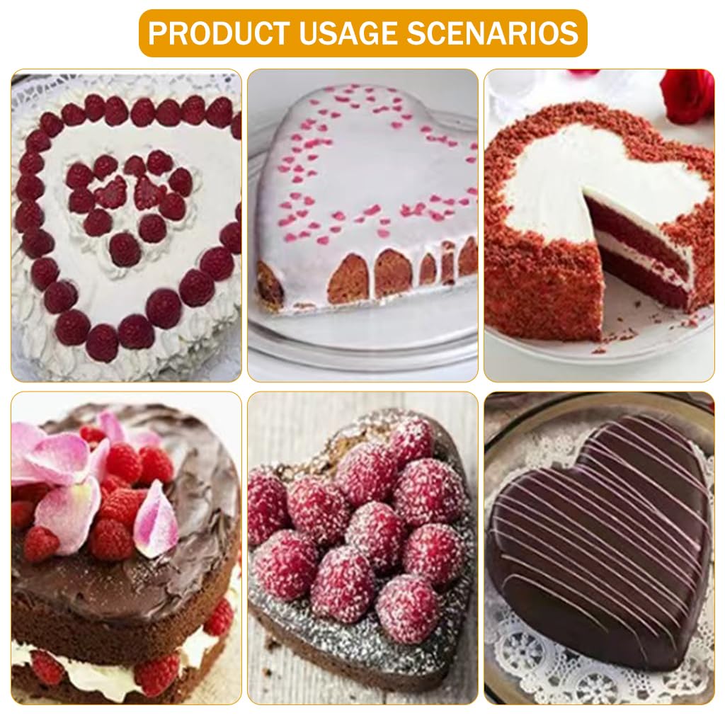 HASTHIP Heart Cookie Cutter for Baking with Adjustable 13–25cm Ring | Stainless Steel Mould