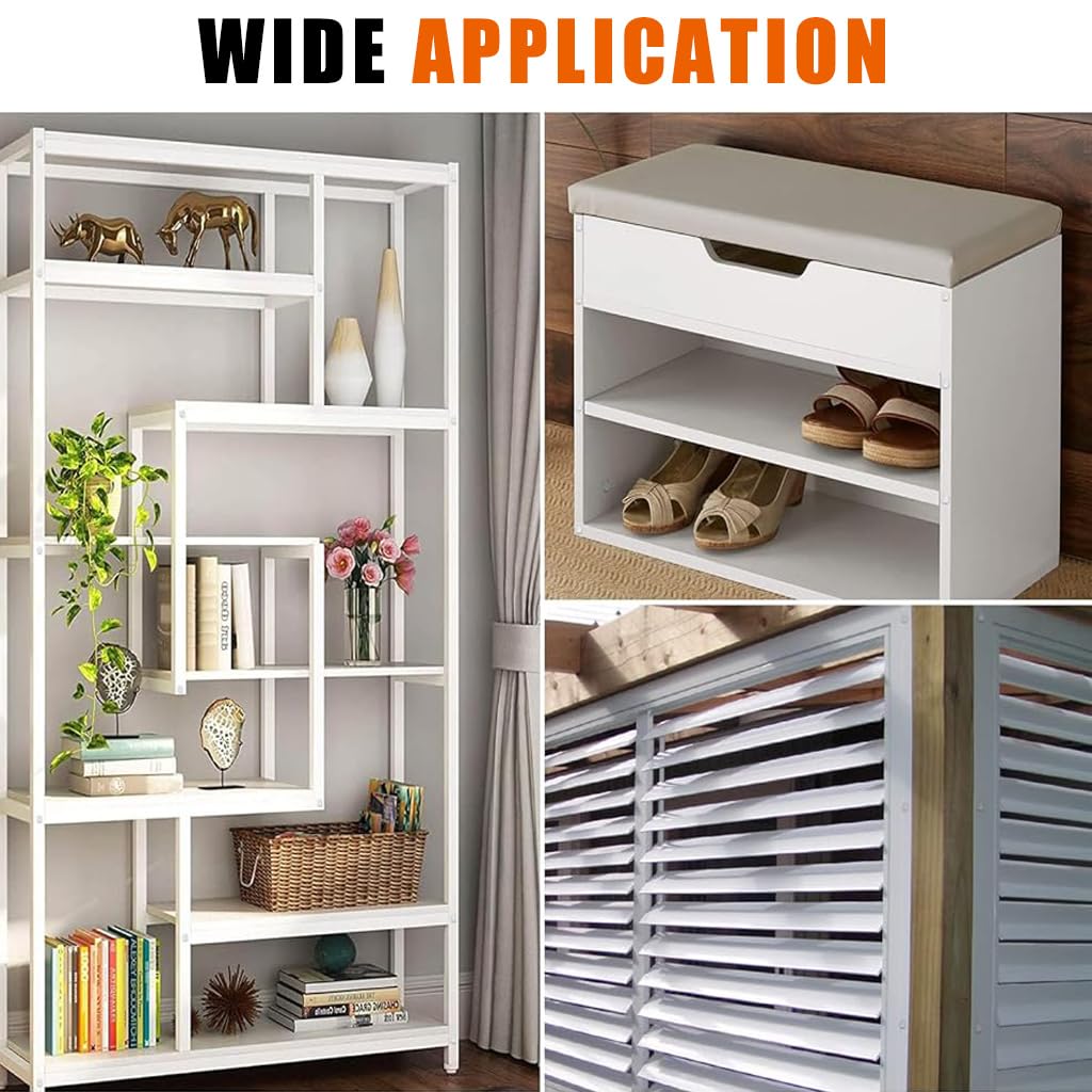 Serplex Plastic Hinged Screw Cap Covers for Home and Industrial Use with 600 pcs Combo | White and Black Flip Top Snap Caps for Screw Head Protection