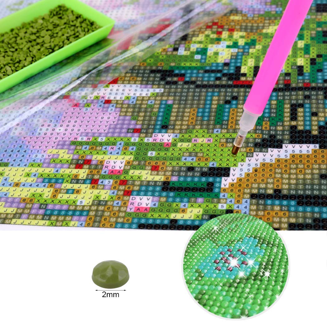 Venzina DIY 5D Diamond Painting Kit for Home Wall Decor with 17-Side Sparkle Diamonds 40x50cm