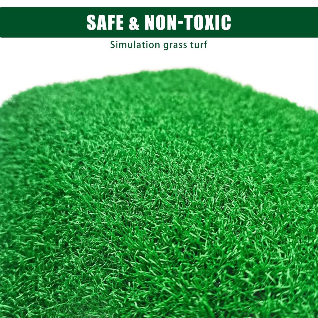 Qpets Turtle Basking Platform for Aquatic and Terrestrial Tanks with Suction Cups and Removable Turf | Wall Mounted Design for Comfortable Sunbathing