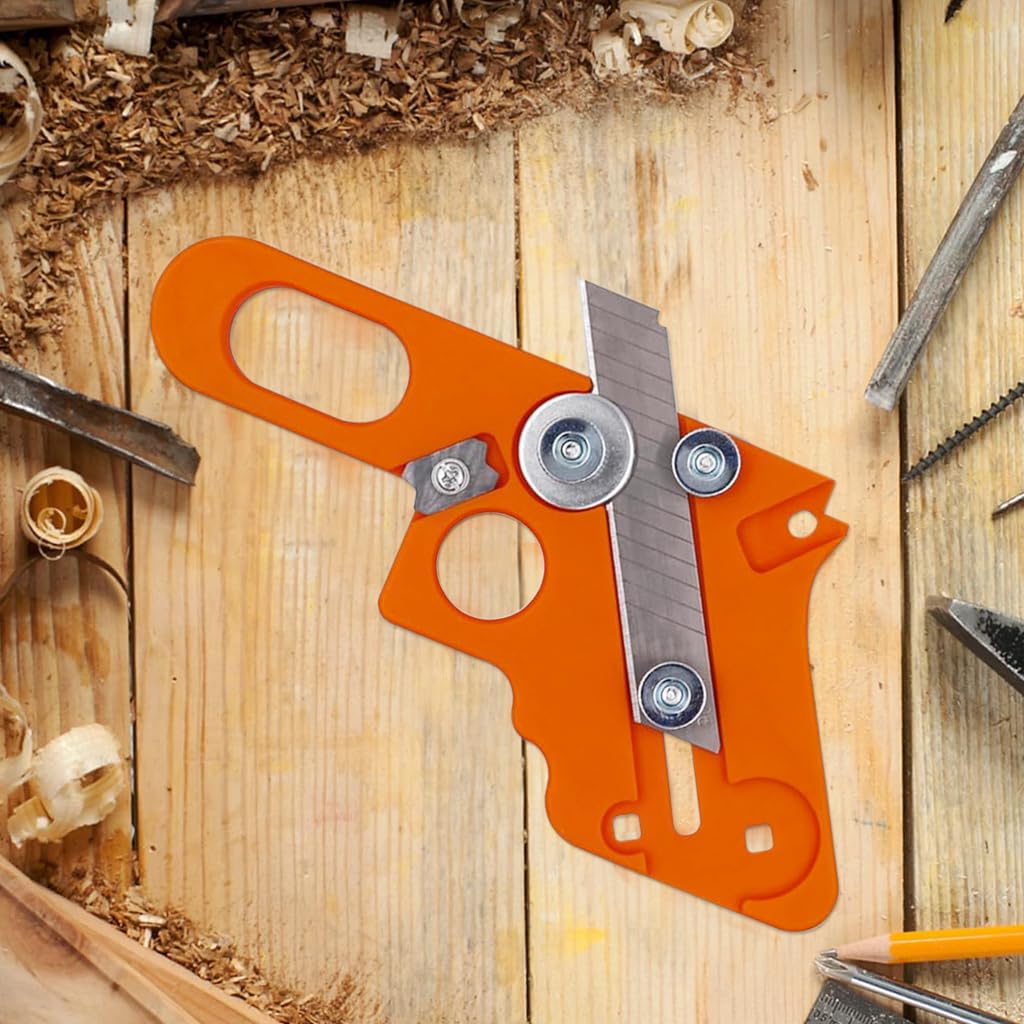 Serplex Edge Banding Trimmers for Woodworking with 10pcs Blades and Ergonomic Handle | Smooth Edge Cutter Tool