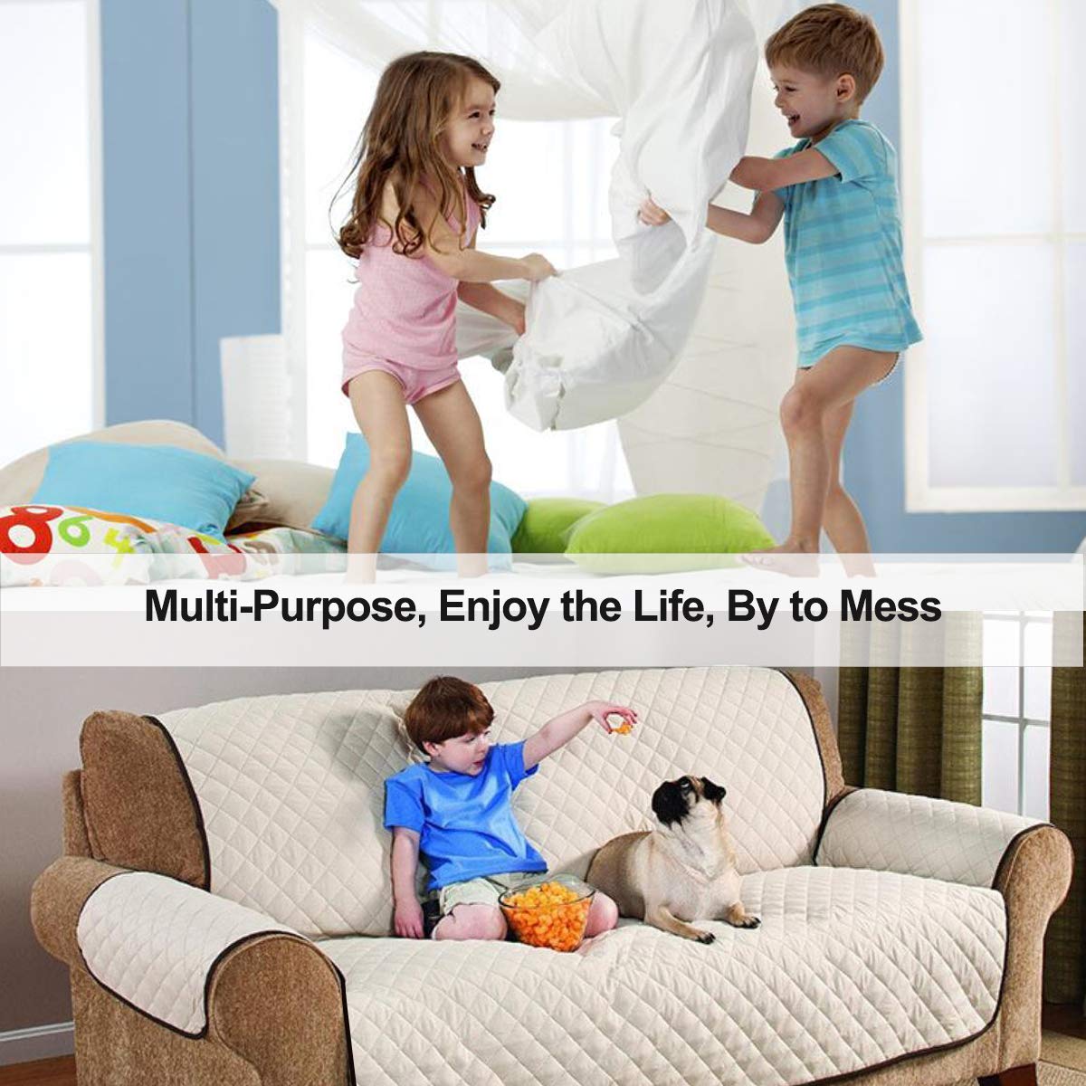 HASTHIP Bedsheet Holder for Neated Corners with Adjustable 95–175 cm Straps and Metal Clips | 2 Pcs Set