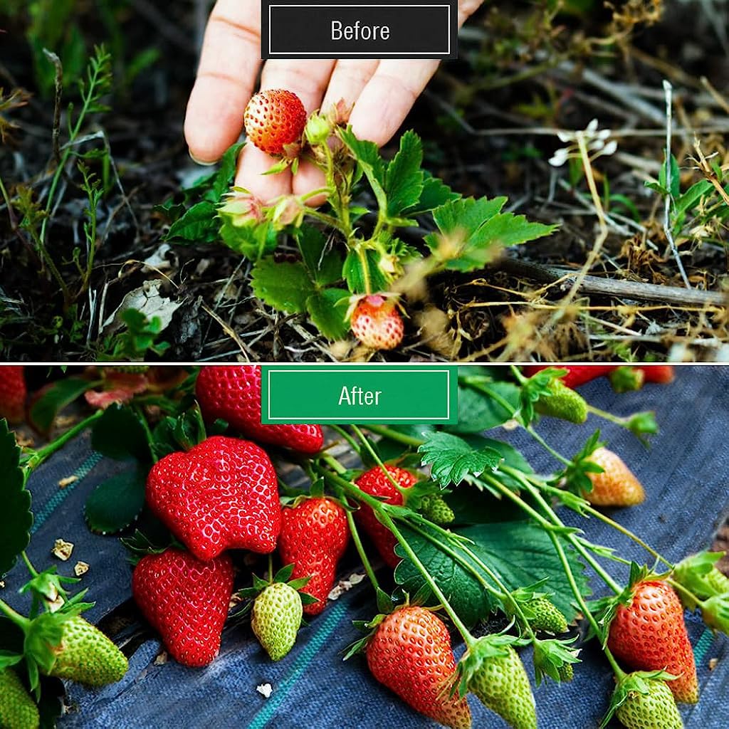 Optifit Weed Control Membrane for Garden and Landscaping 3.3ft x 33ft | UV Resistant Black Barrier