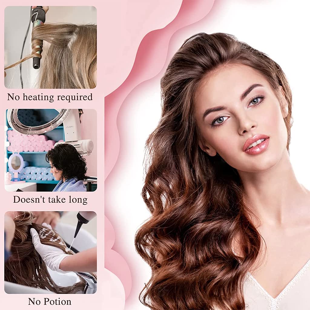 HASTHIP Heatless Hair Curler for Overnight Voluminous Curls with 8 Sticks 50 cm Silk Cotton Ribbon