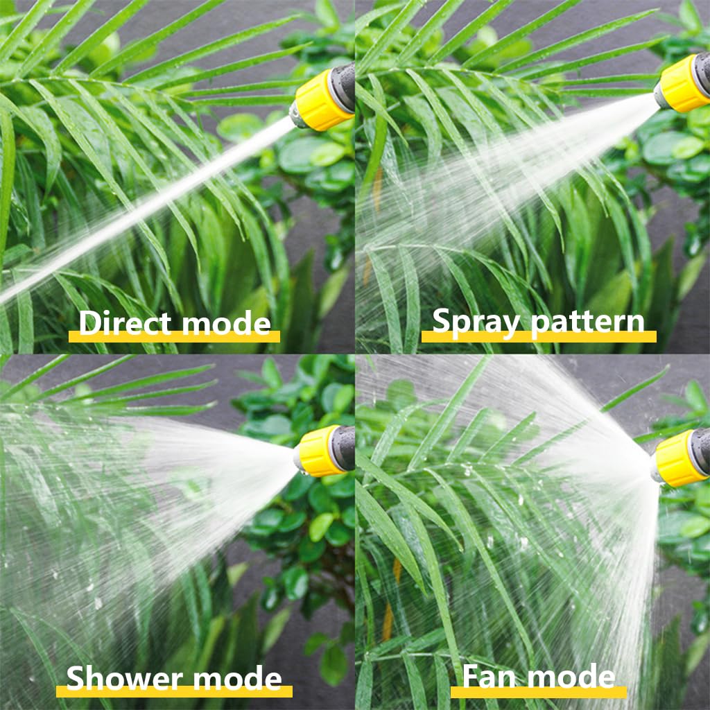 HASTHIP Garden Hose Spray Gun for Car Wash and Lawn Watering with One Button Stop | Adjustable Nozzle Featuring Spray Stream and Shower Modes