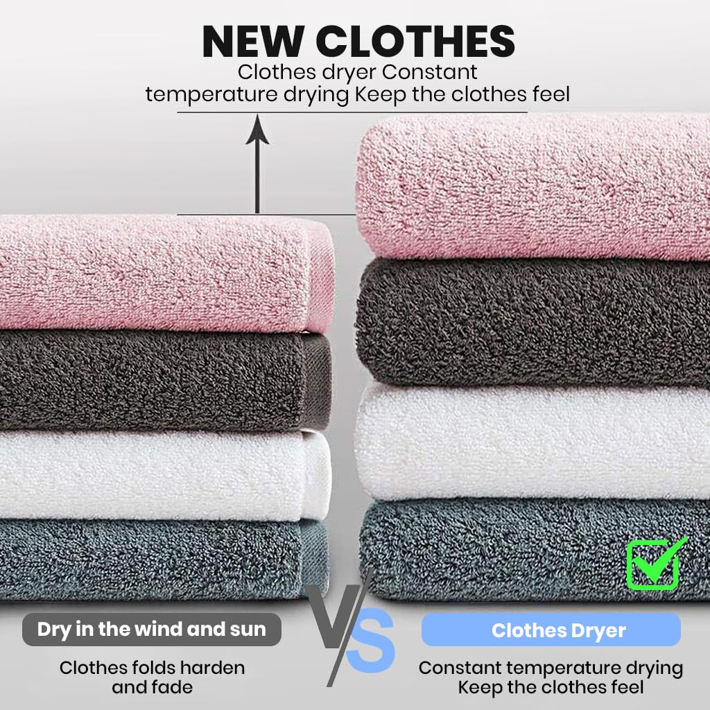 Supvox Clothes Dryer with 360 Degree Hot Wind Circulation and 180 Minute Timer | Double Layer Stainless Steel Design