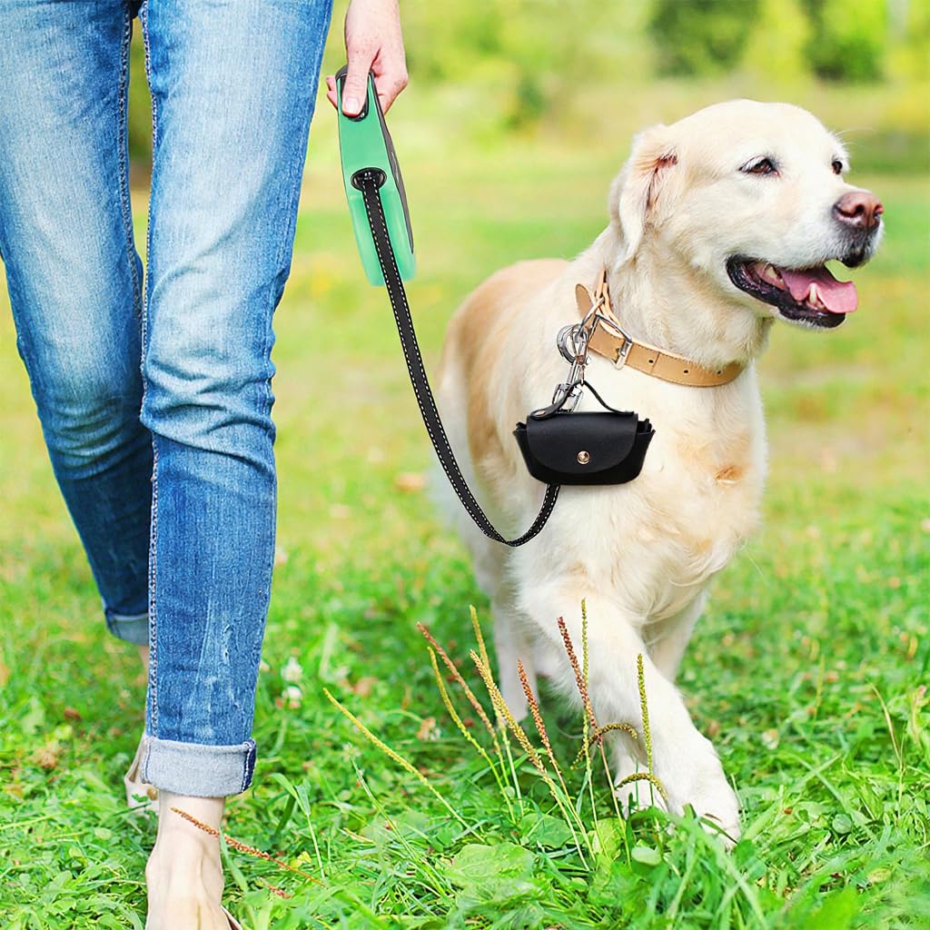Qpets Dog Waste Bag Dispenser for Daily Walks with 9.5x8cm Compact Size and Metal Clasp