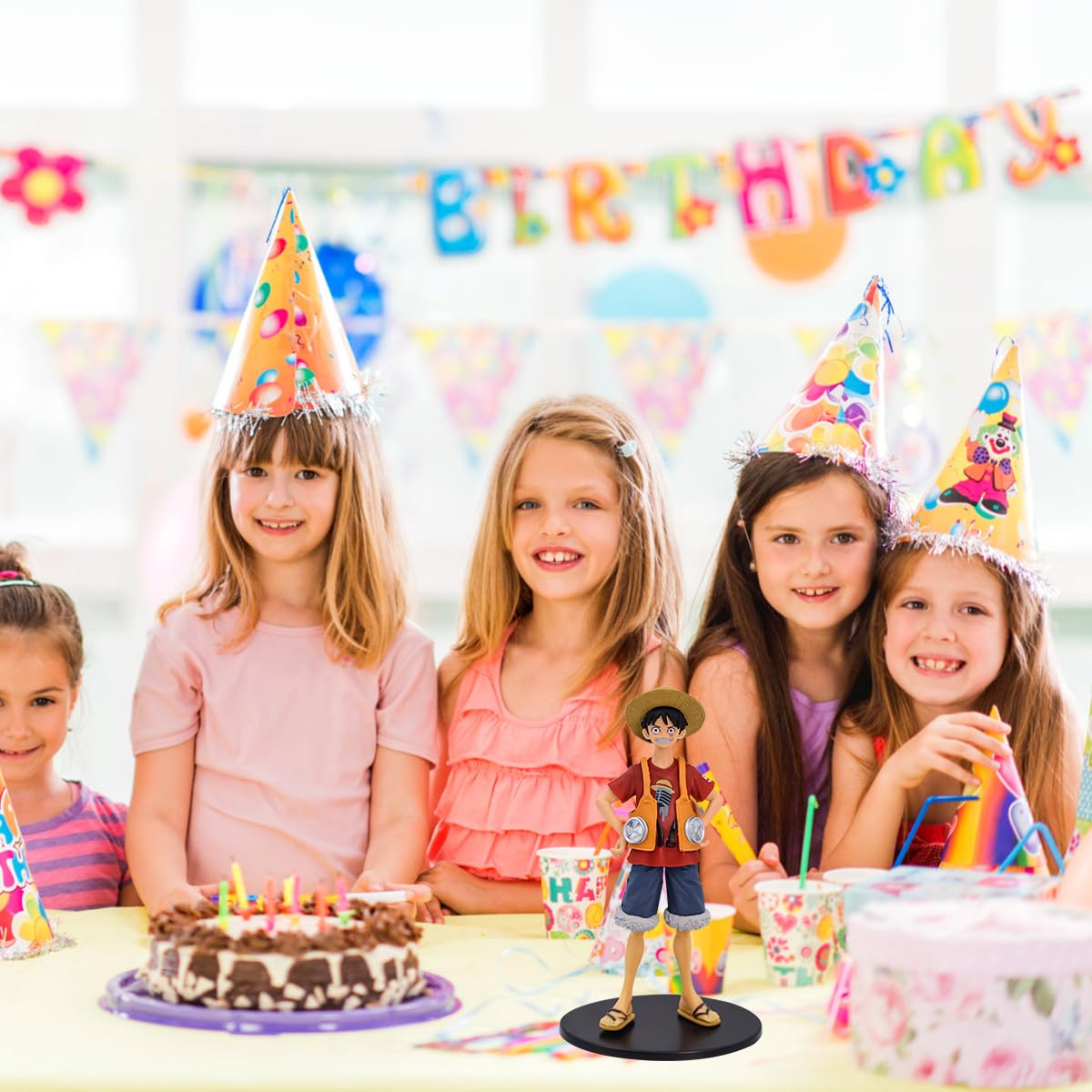 PATPAT Luffy Action Figure for Desk Decoration featuring PVC Material | Gift for One Piece Fans